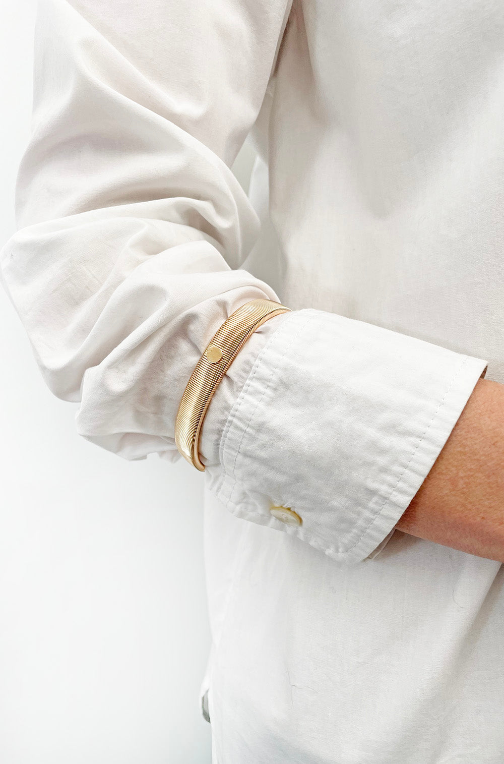 ELASTICATED ARMBANDS GOLD