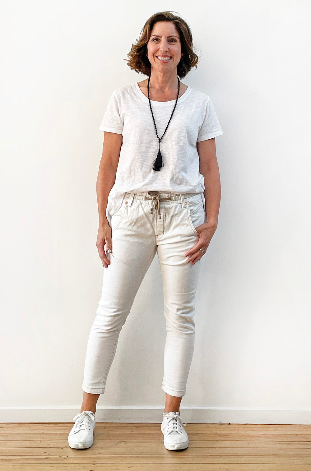 DRICOPER ACTIVE OFF WHITE JEANS