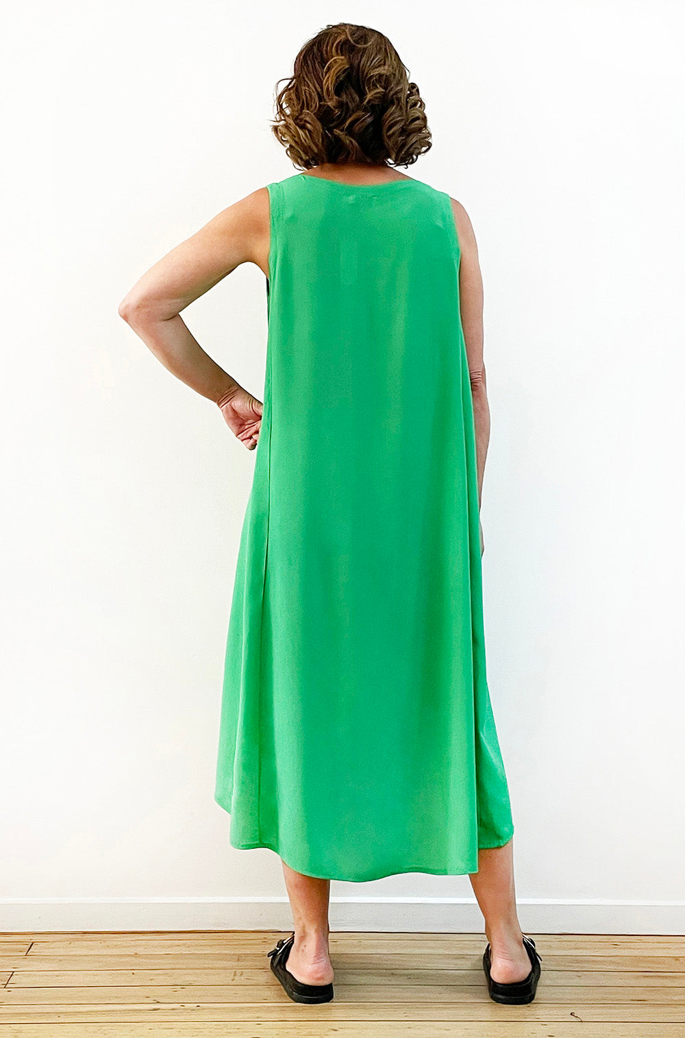 VISCOSE HI LO TANK DRESS MINTY GREEN