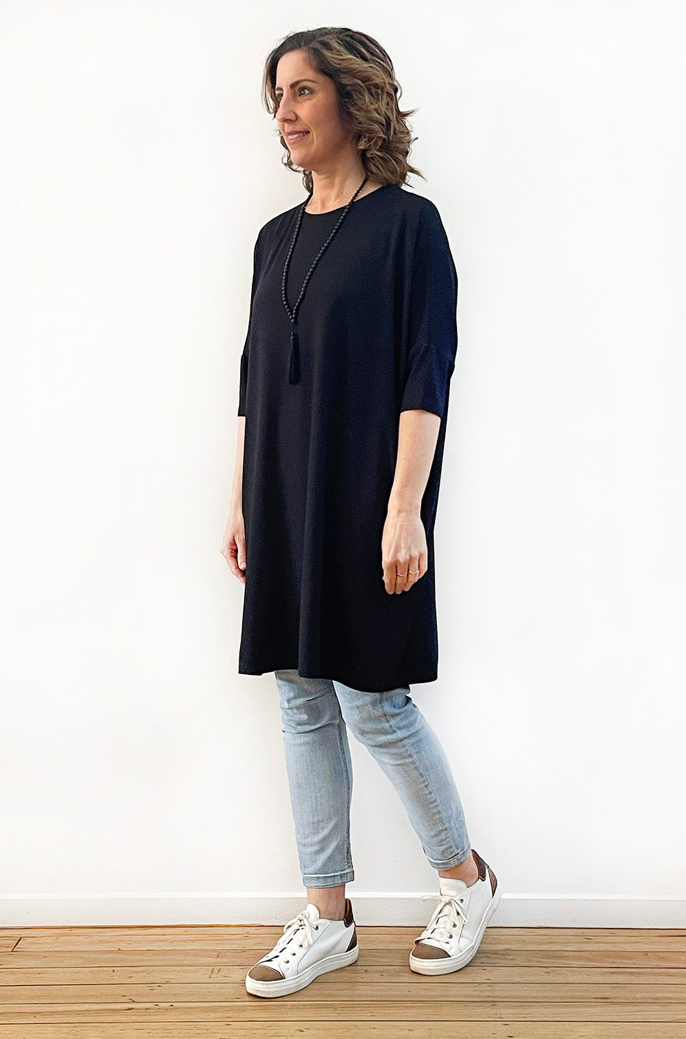 BAMBOO BOX TUNIC BLACK