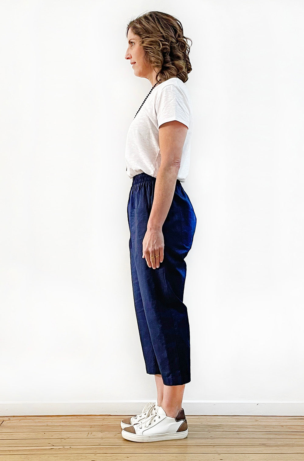 LINEN POCKET PANT NAVY