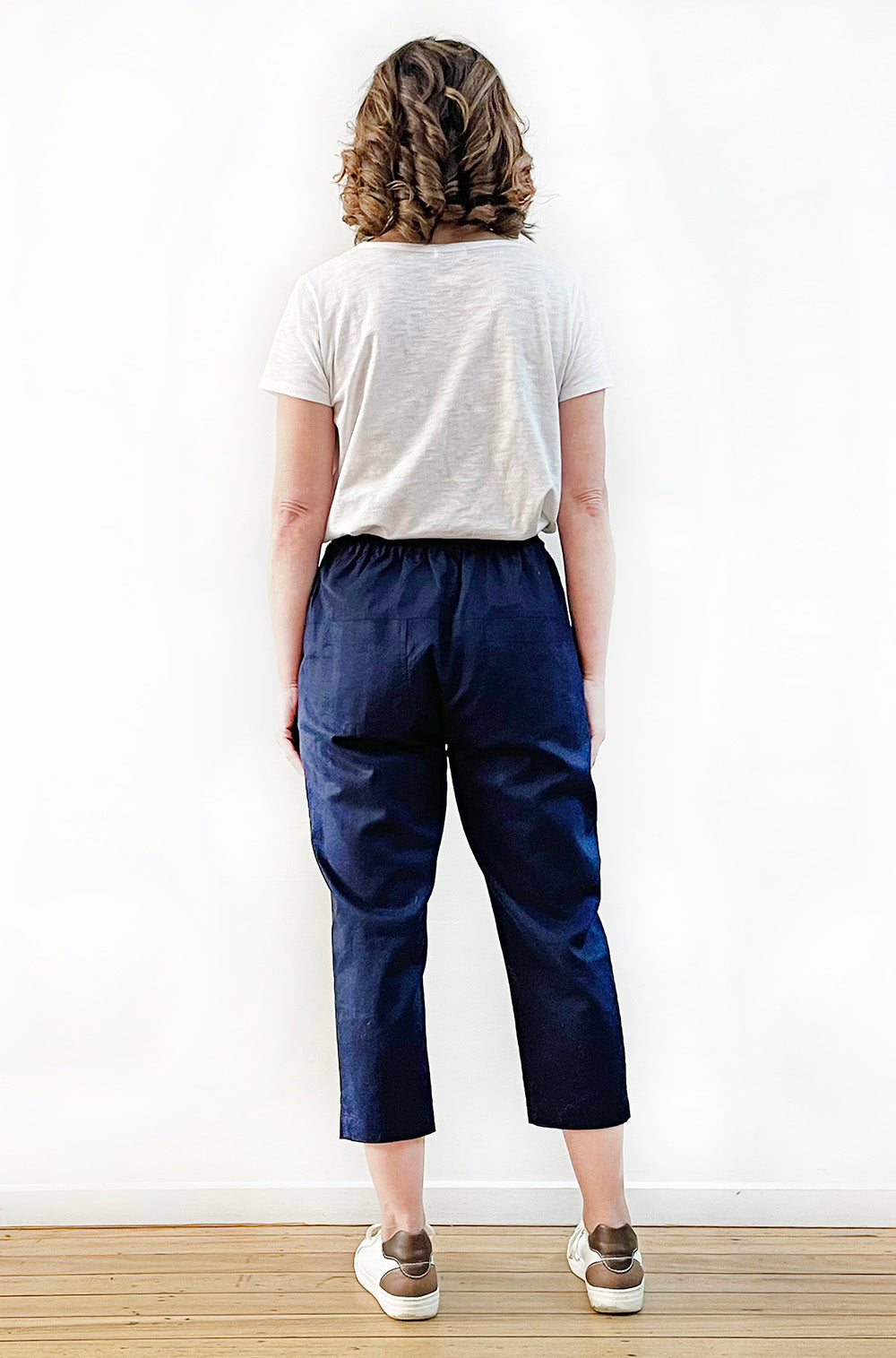 LINEN POCKET PANT NAVY