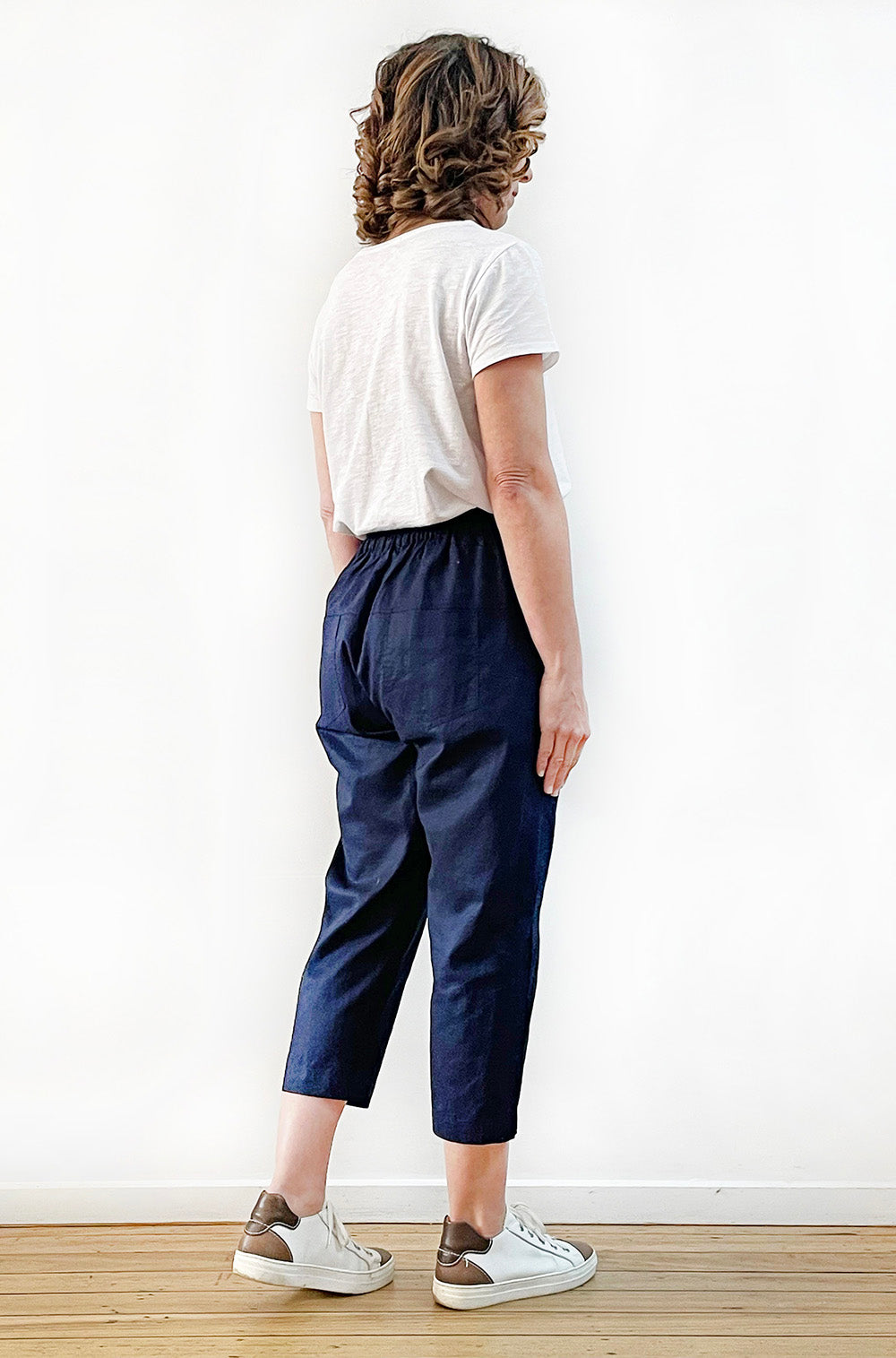 LINEN POCKET PANT NAVY