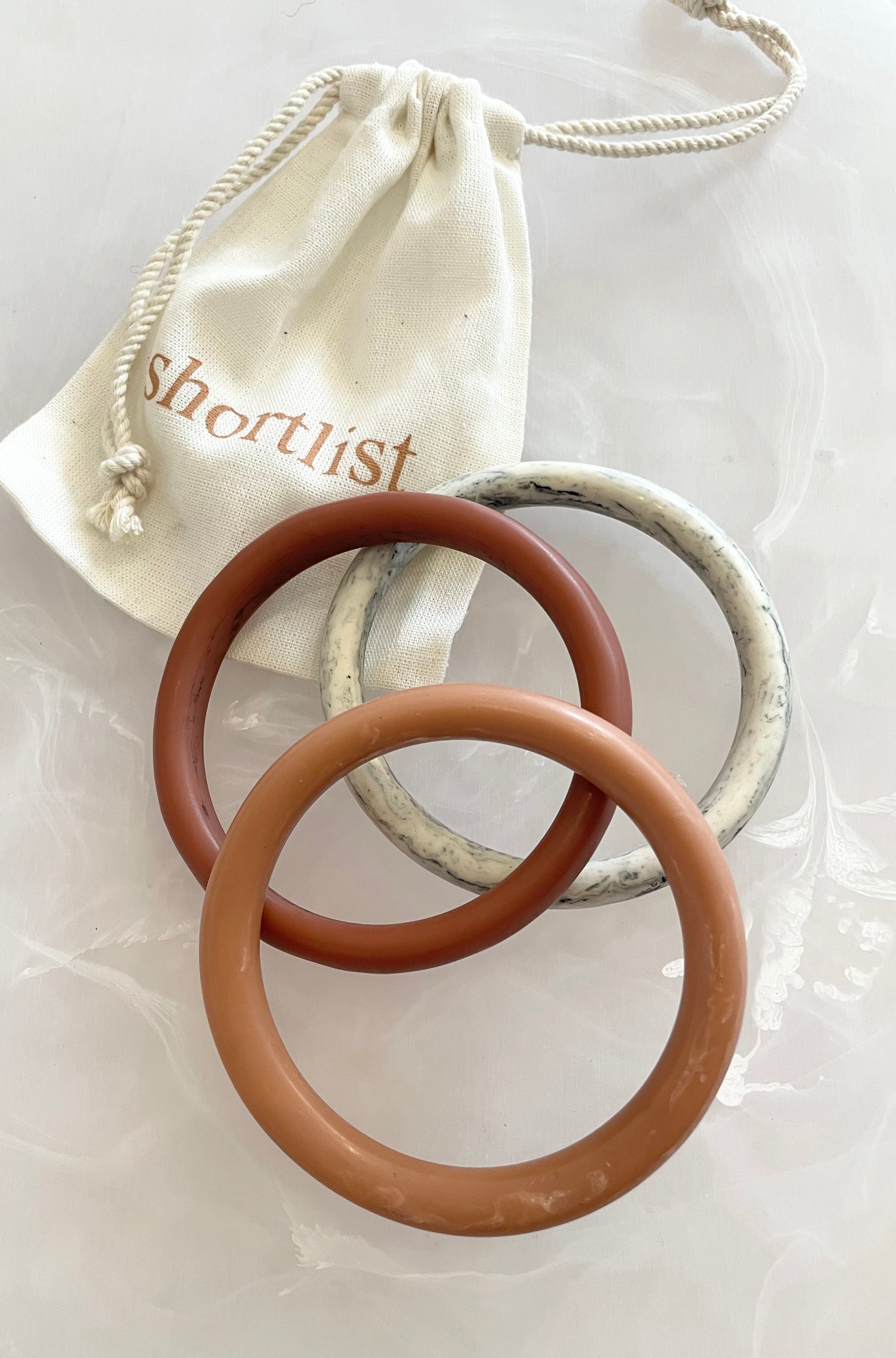 RESIN ROUND BANGLE TERRACOTTA