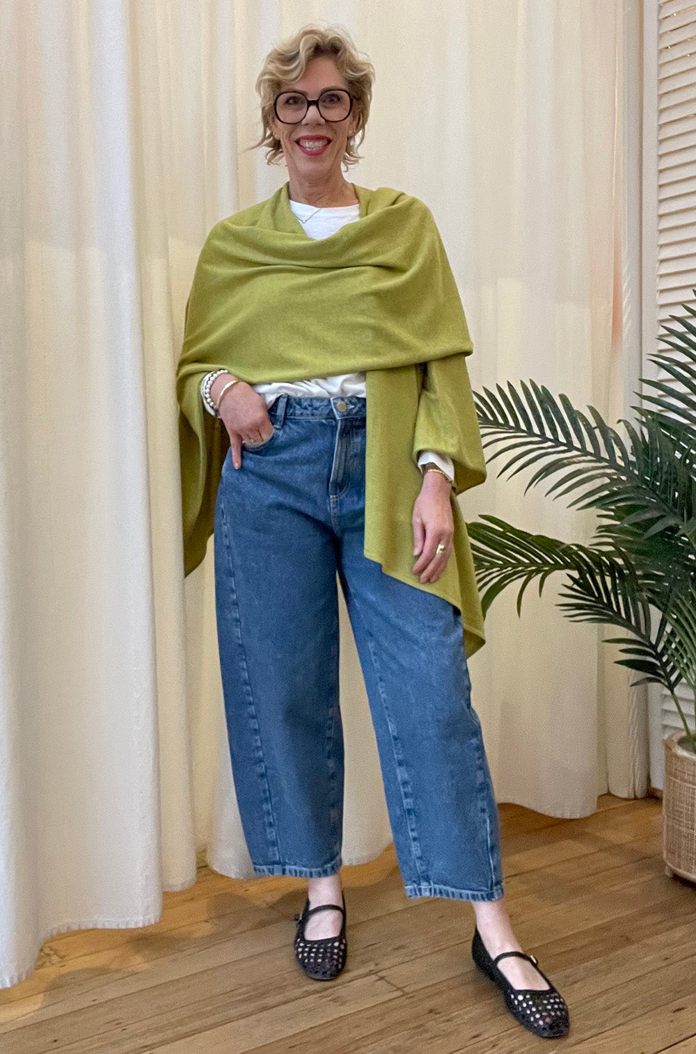 BRIDGE & LORD MERINO CASHMERE WRAP CITRINE