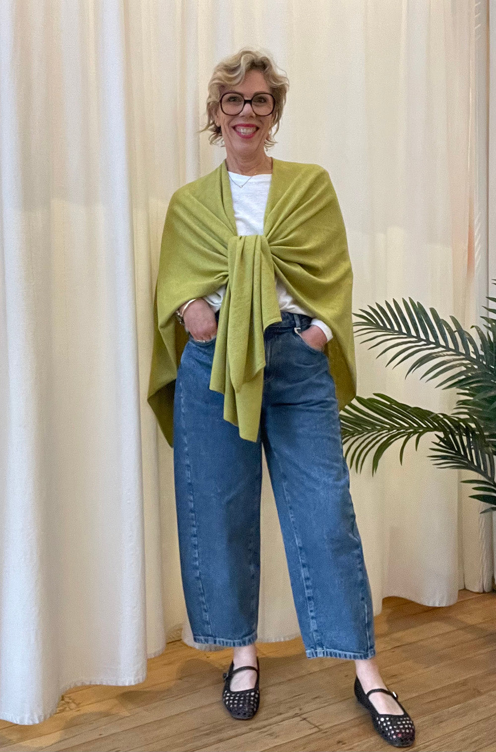 BRIDGE & LORD MERINO CASHMERE WRAP CITRINE