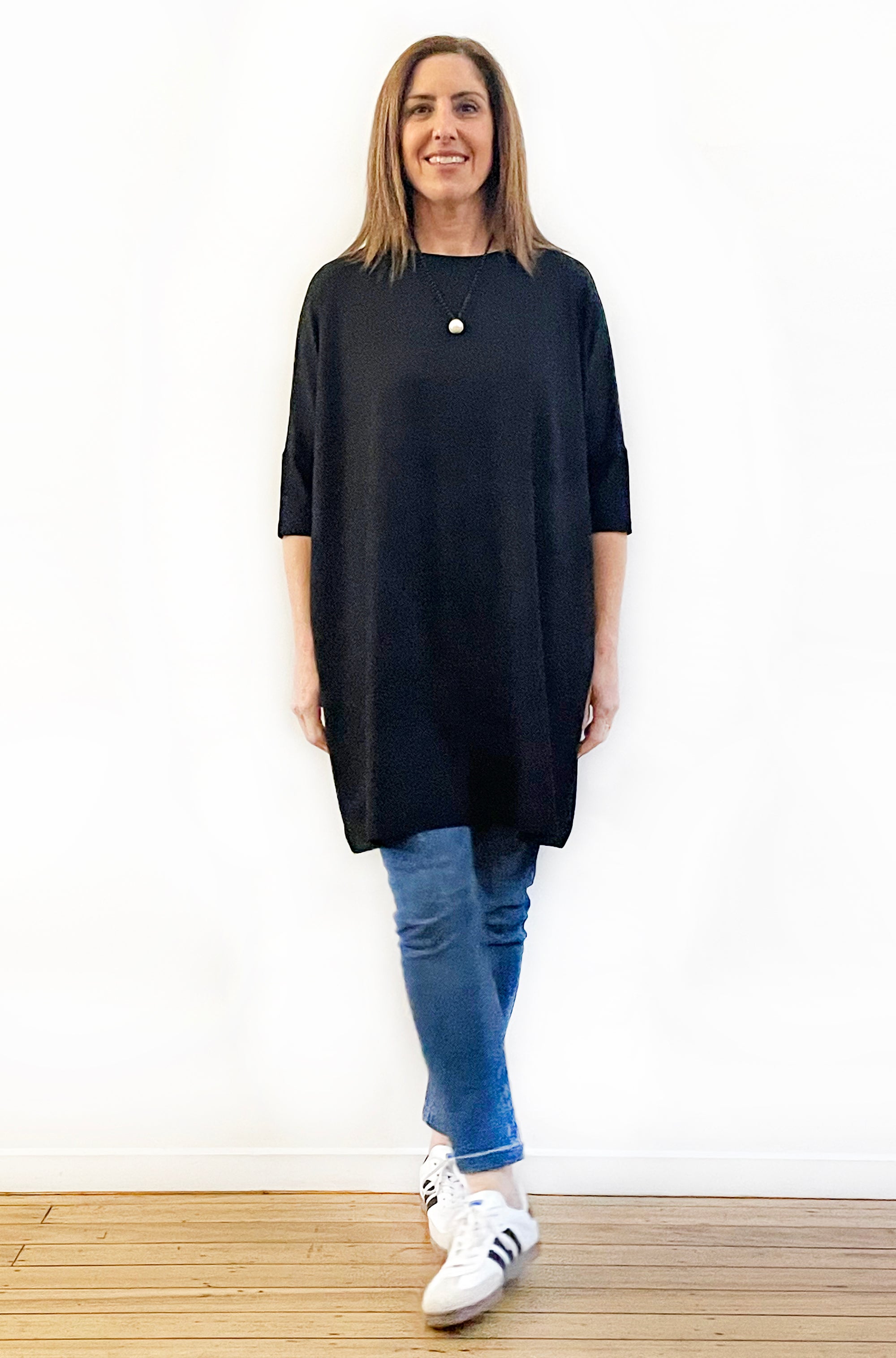 BAMBOO BOX TUNIC BLACK