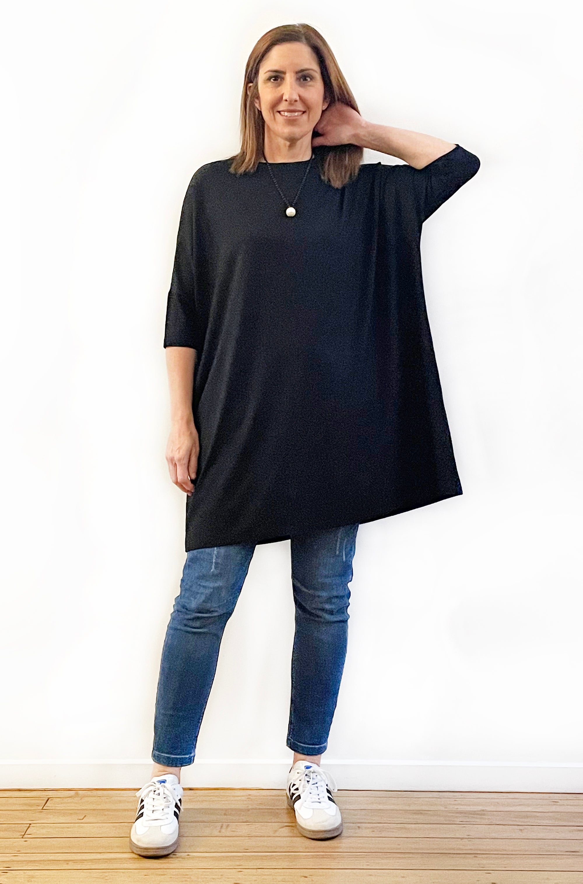 BAMBOO BOX TUNIC BLACK