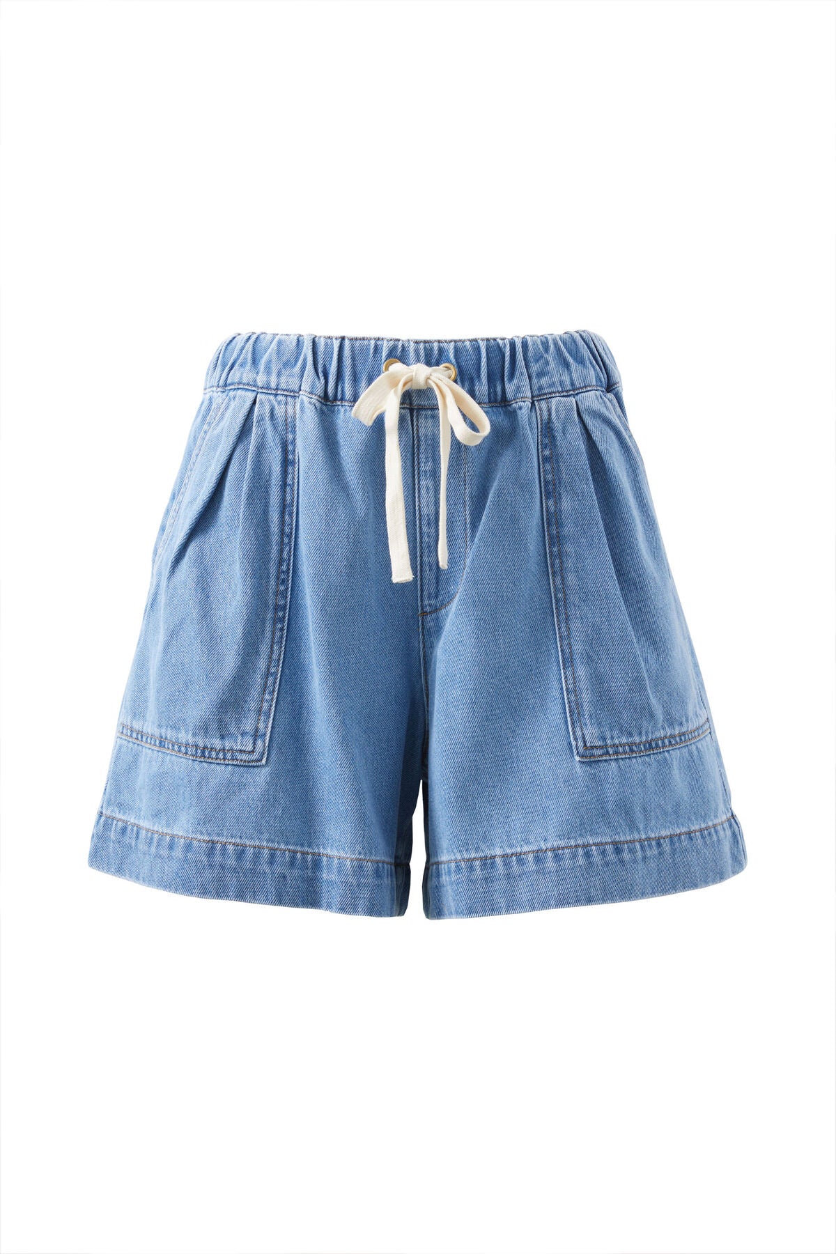 CERES LIFE DARCY RELAXED EVERYDAY SHORT MID BLUE WASH