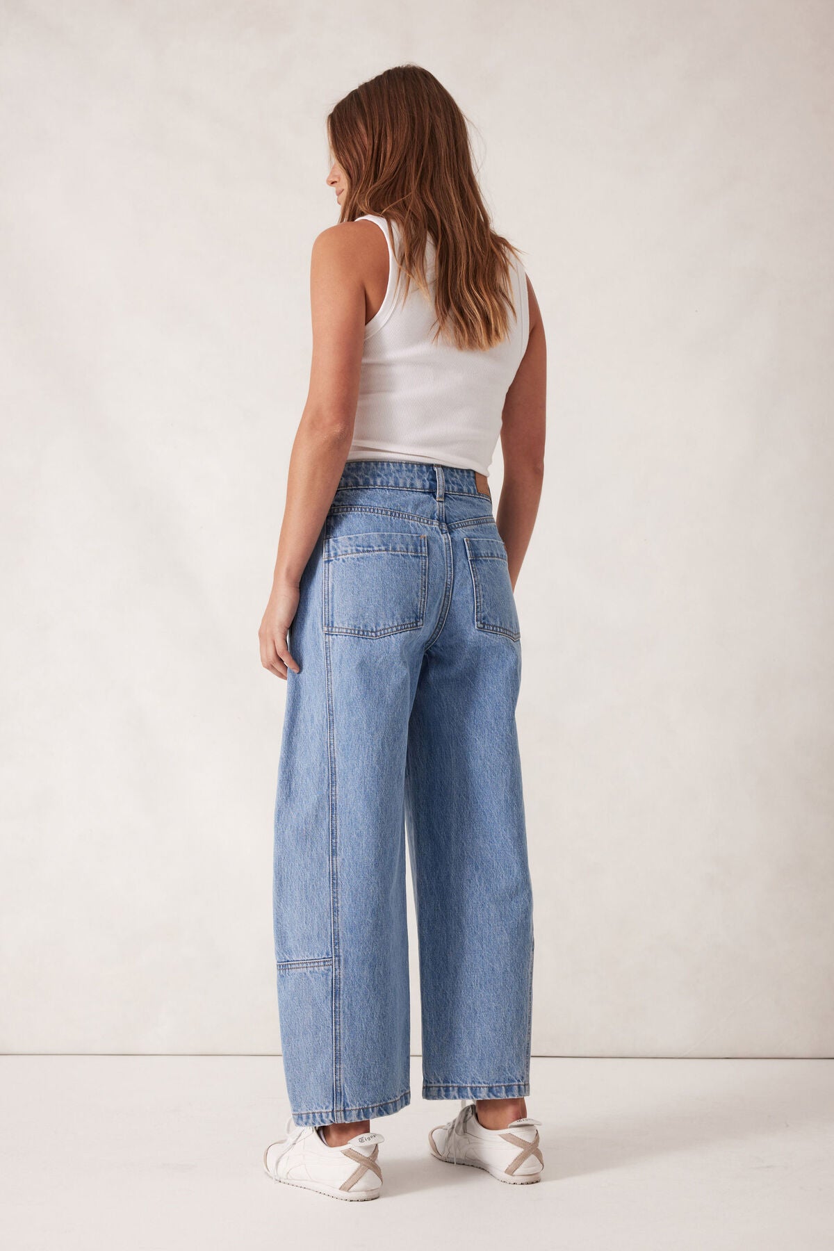 CERES LIFE DARTED BARREL JEAN VINTAGE BLUE