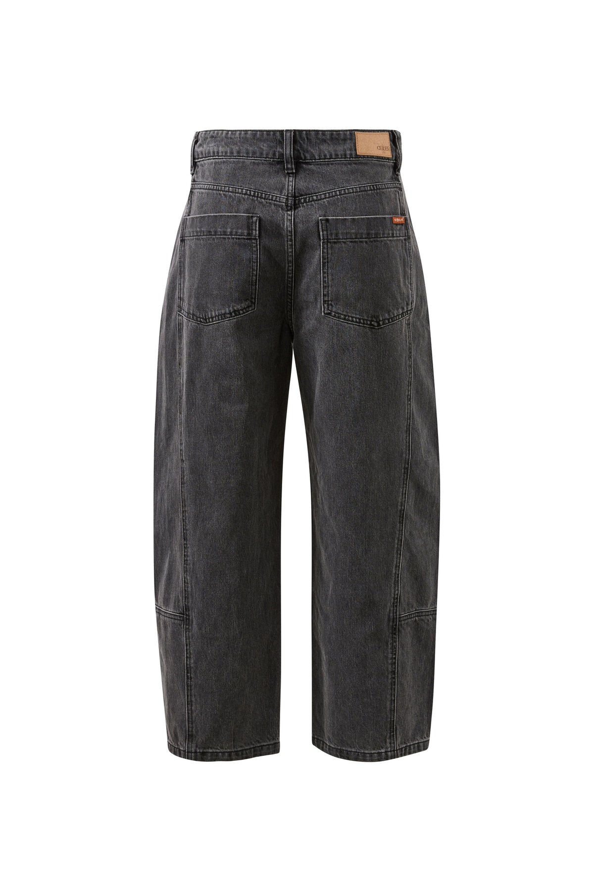 CERES LIFE DEMI BARREL JEAN FADED BLACK