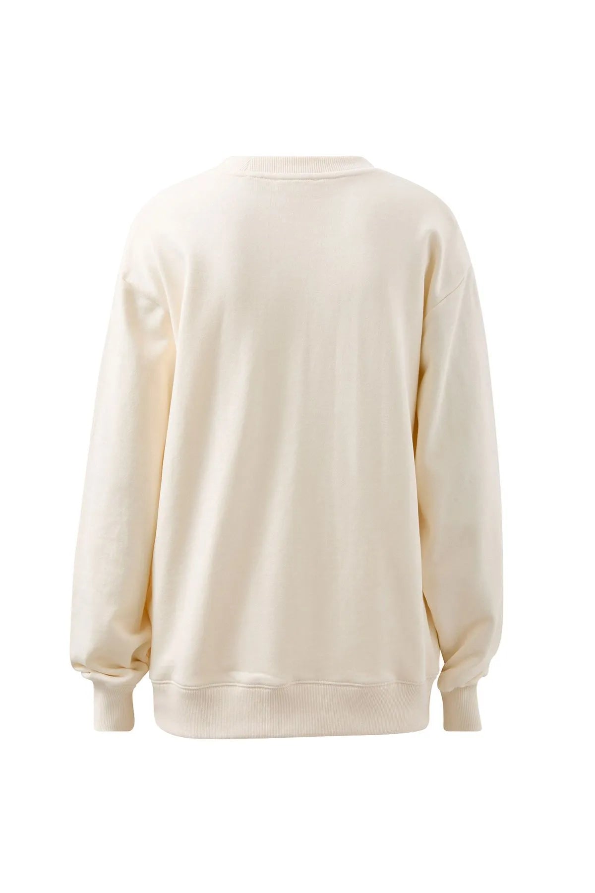 CERES LIFE ISLA OVERSIZED SLOUCHY CREW WINTER WHITE