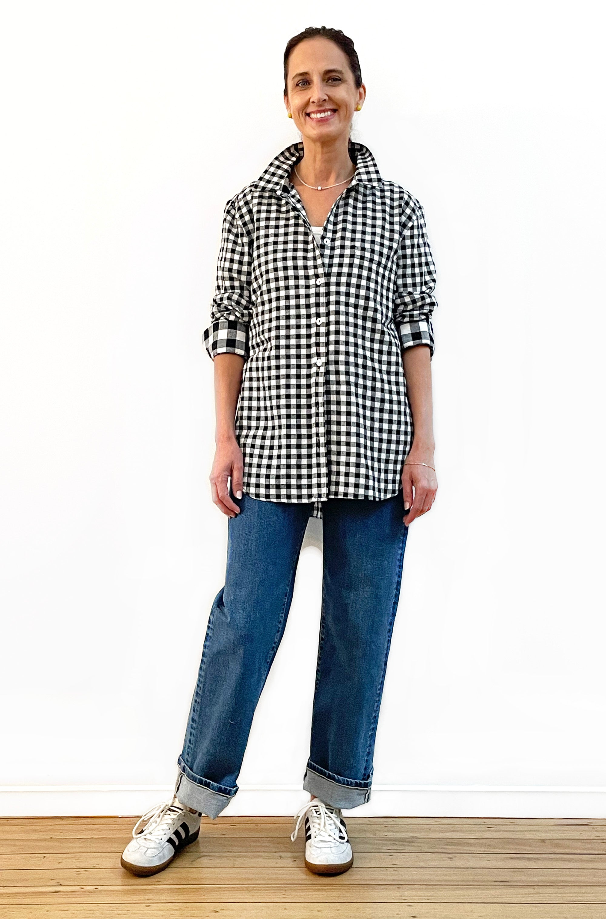COTTON SLIM CUT CLASSIC SHIRT GINGHAM