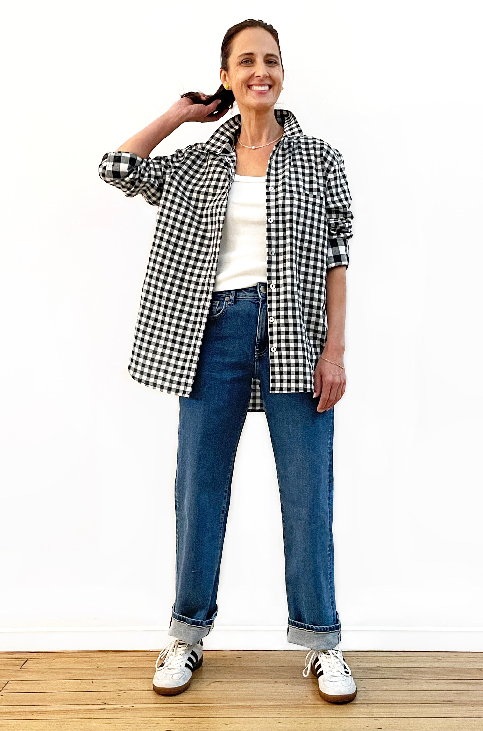 COTTON SLIM CUT CLASSIC SHIRT GINGHAM