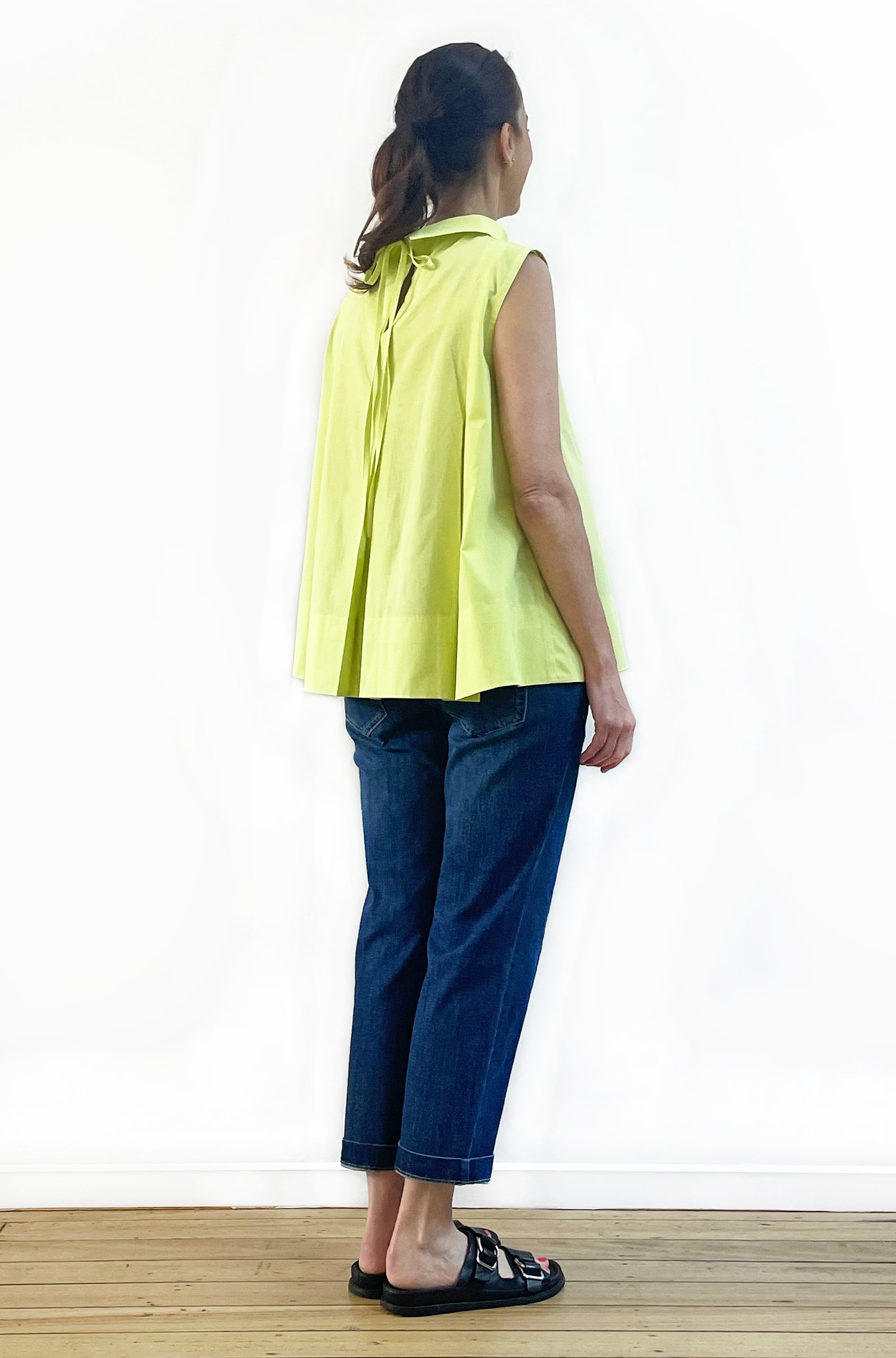 COTTON ROLL NECK SWING TOP LEMONADE