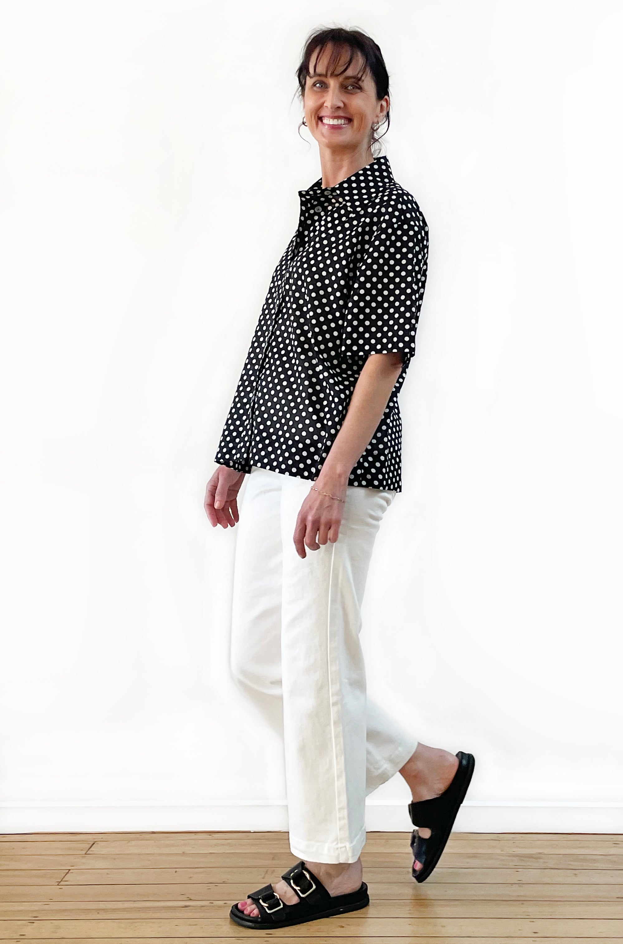 COTTON VOILE SHORT SLEEVE SHIRT SPOT