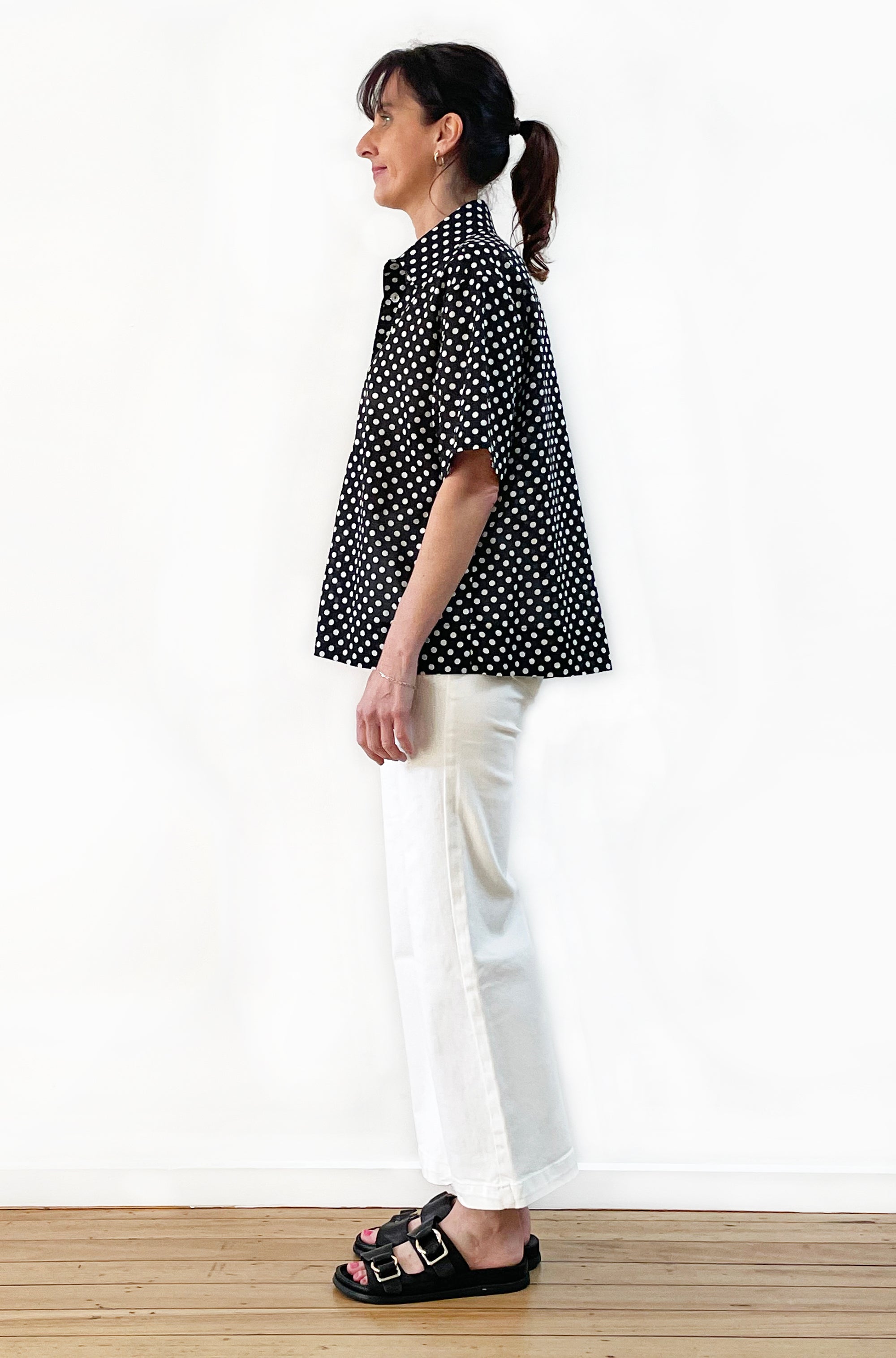 COTTON VOILE SHORT SLEEVE SHIRT SPOT