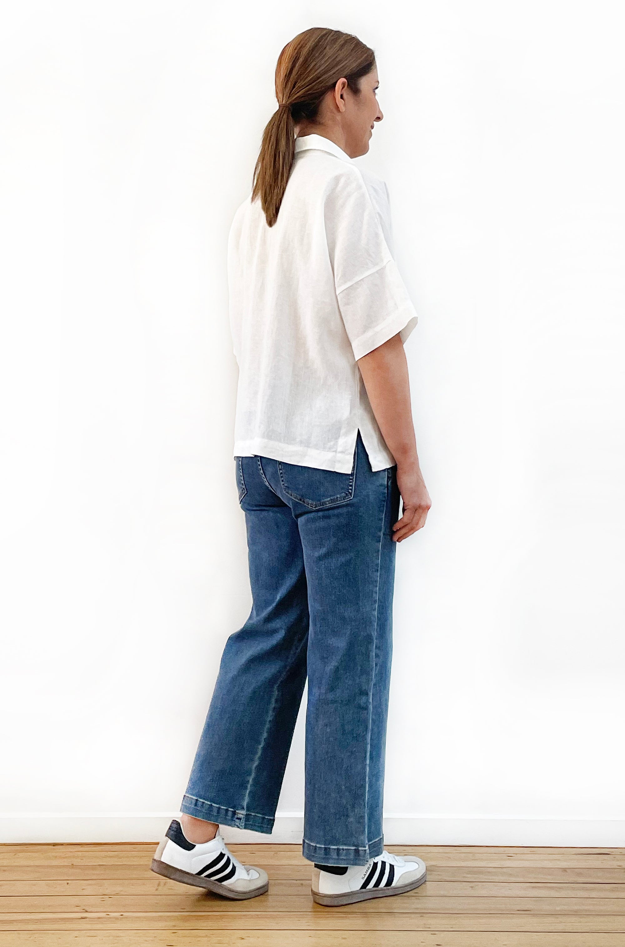 LINEN BOXY SHIRT WHITE