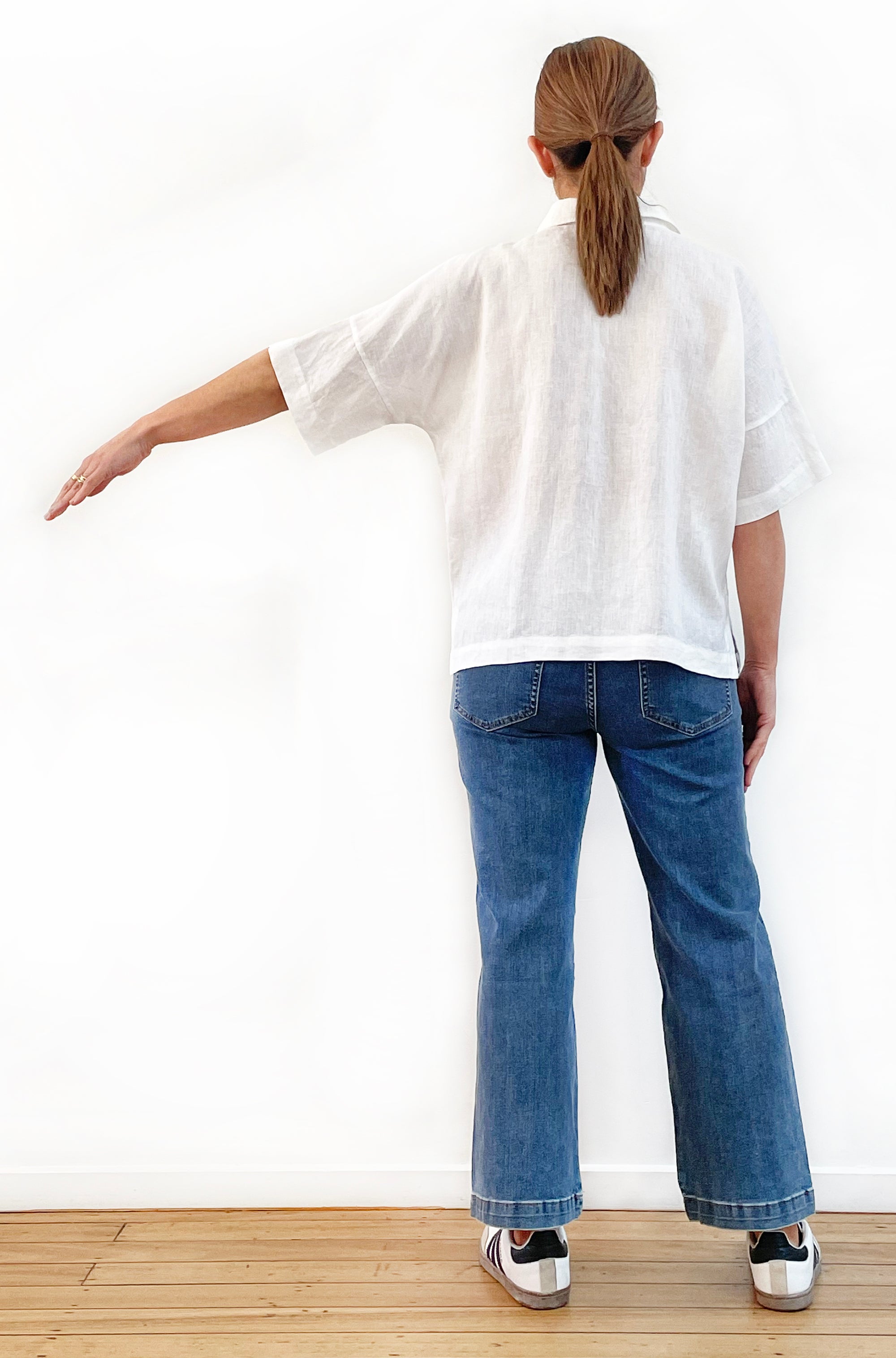 LINEN BOXY SHIRT WHITE