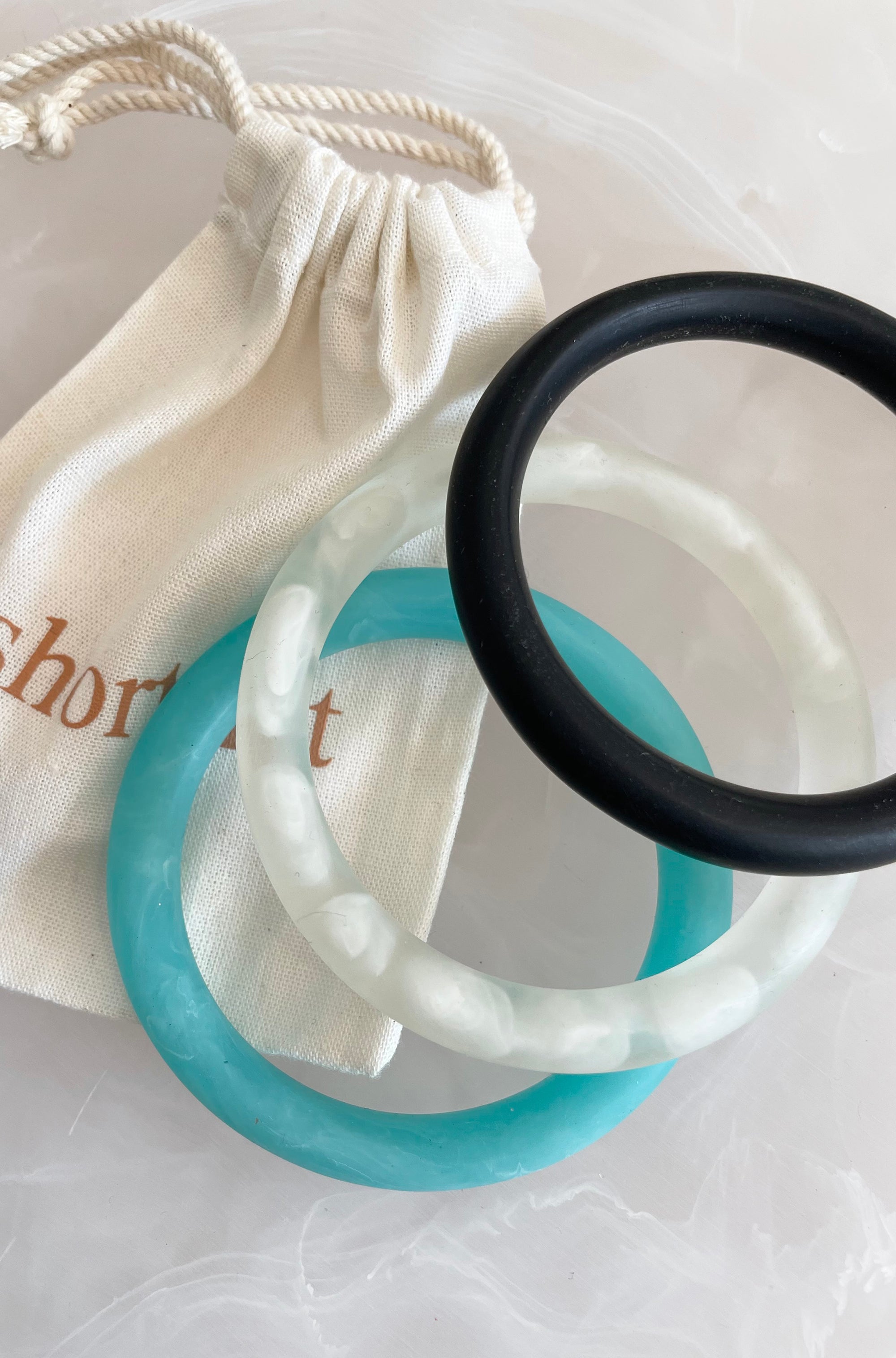 RESIN ROUND BANGLE TURQUOISE