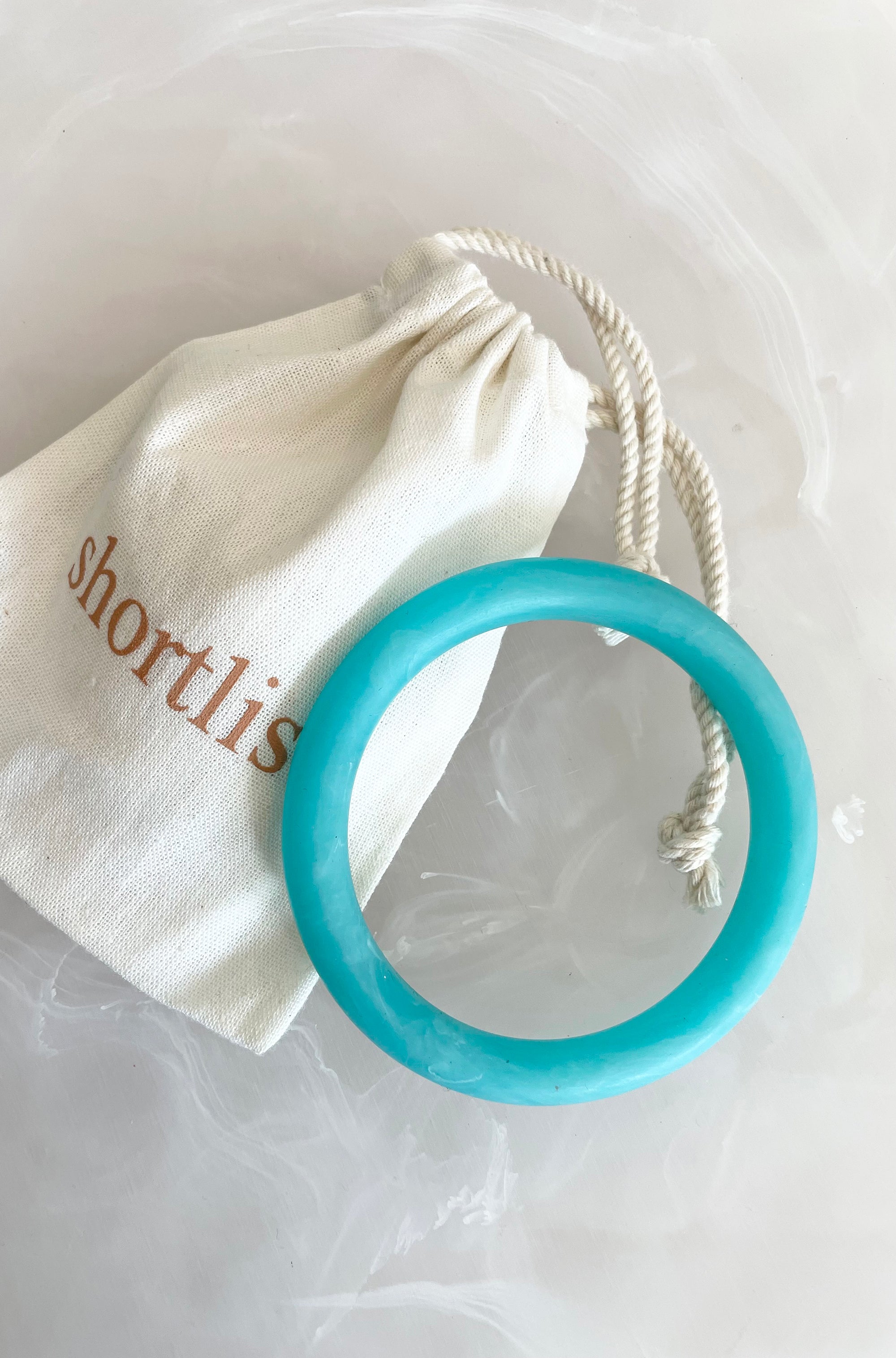 RESIN ROUND BANGLE TURQUOISE