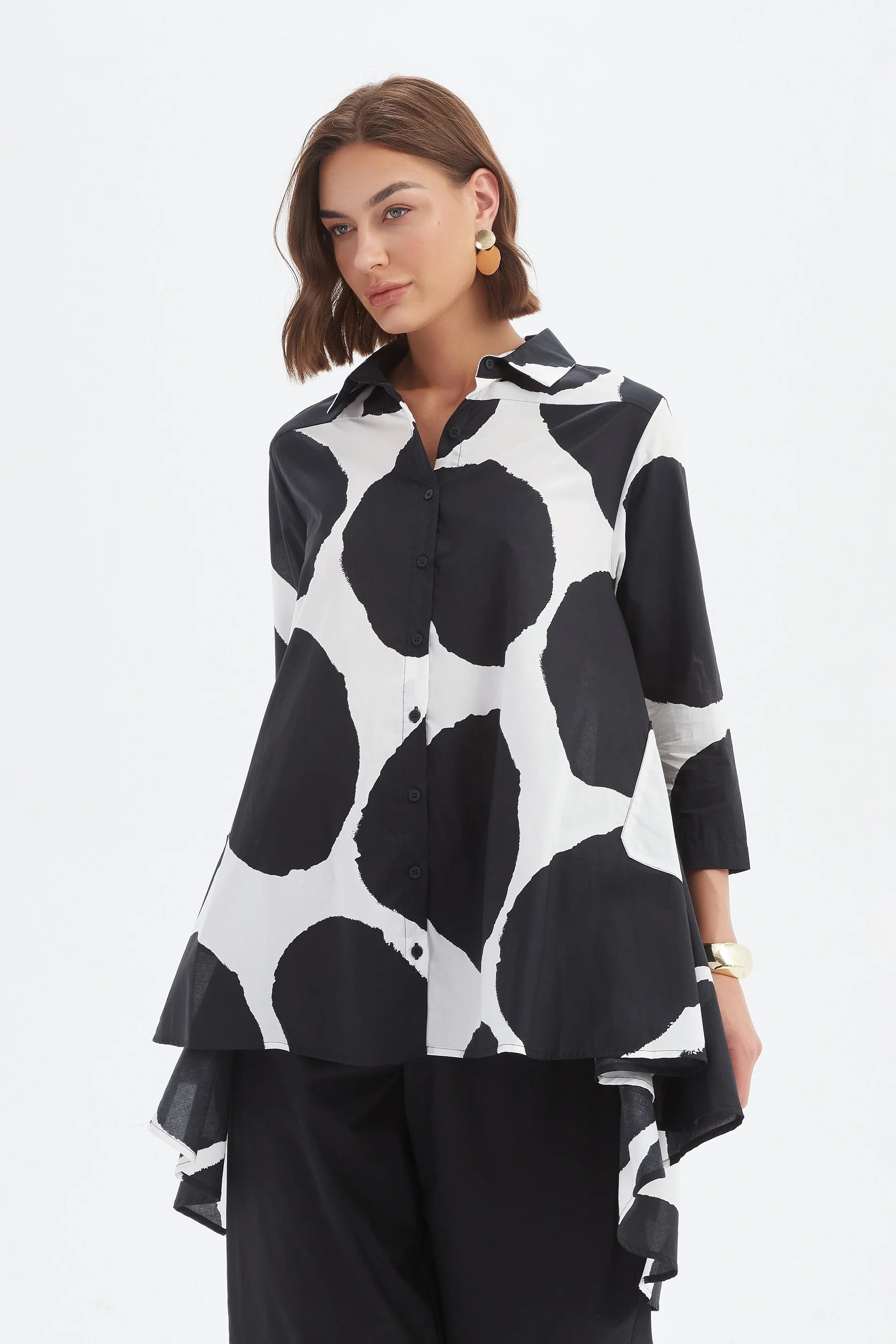 TIRELLI PRINT SWING BACK SHIRT SPOT
