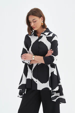 TIRELLI PRINT SWING BACK SHIRT SPOT