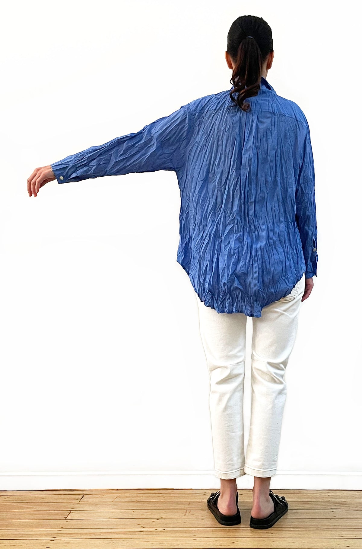 COTTON TWIST & GO SHIRT OCEAN BLUE