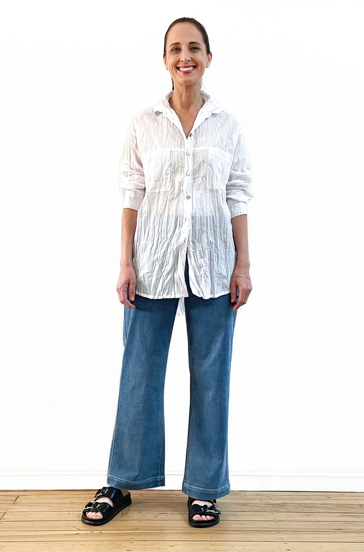 COTTON TWIST & GO SHIRT WHITE