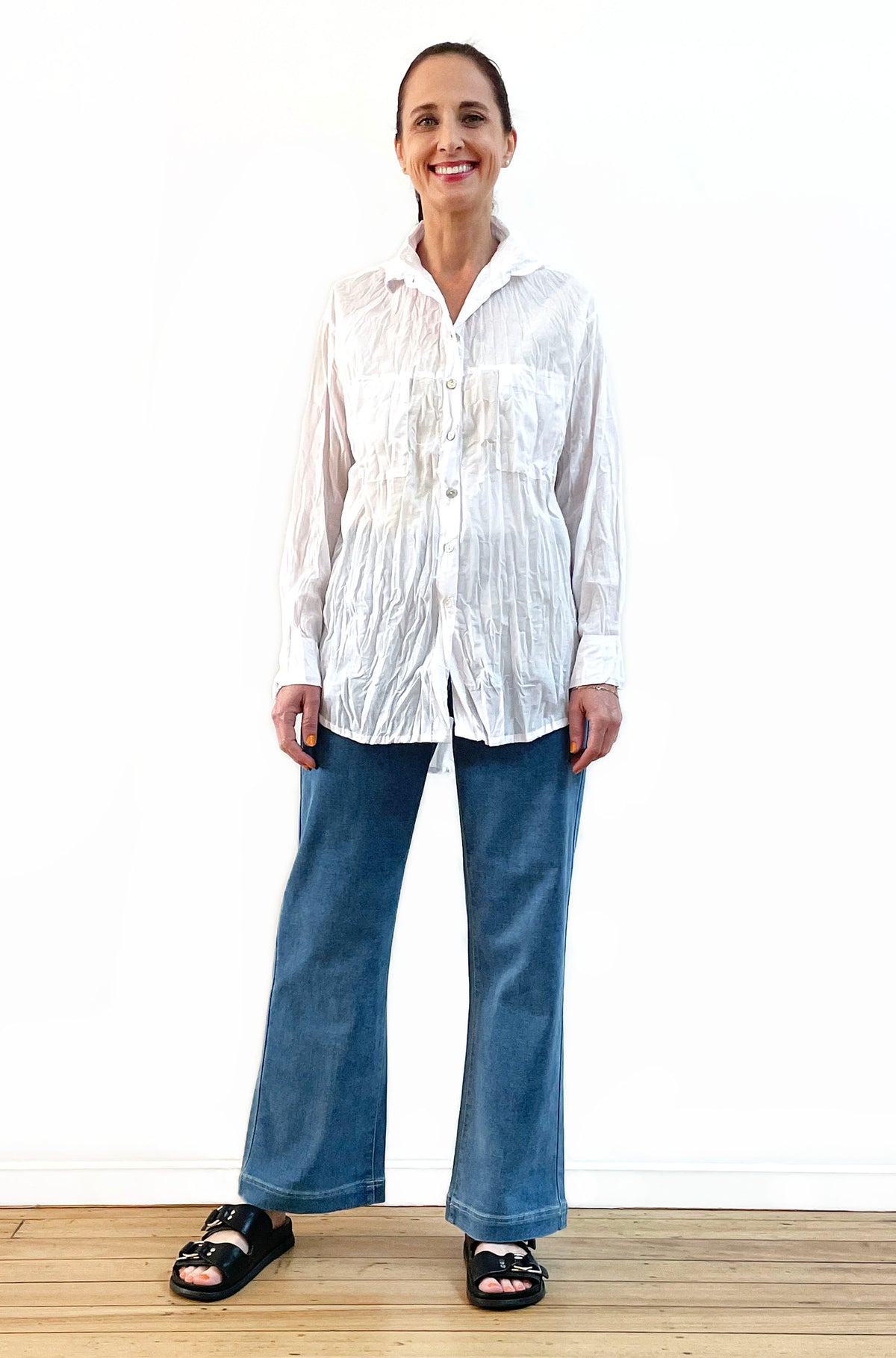 COTTON TWIST & GO SHIRT WHITE