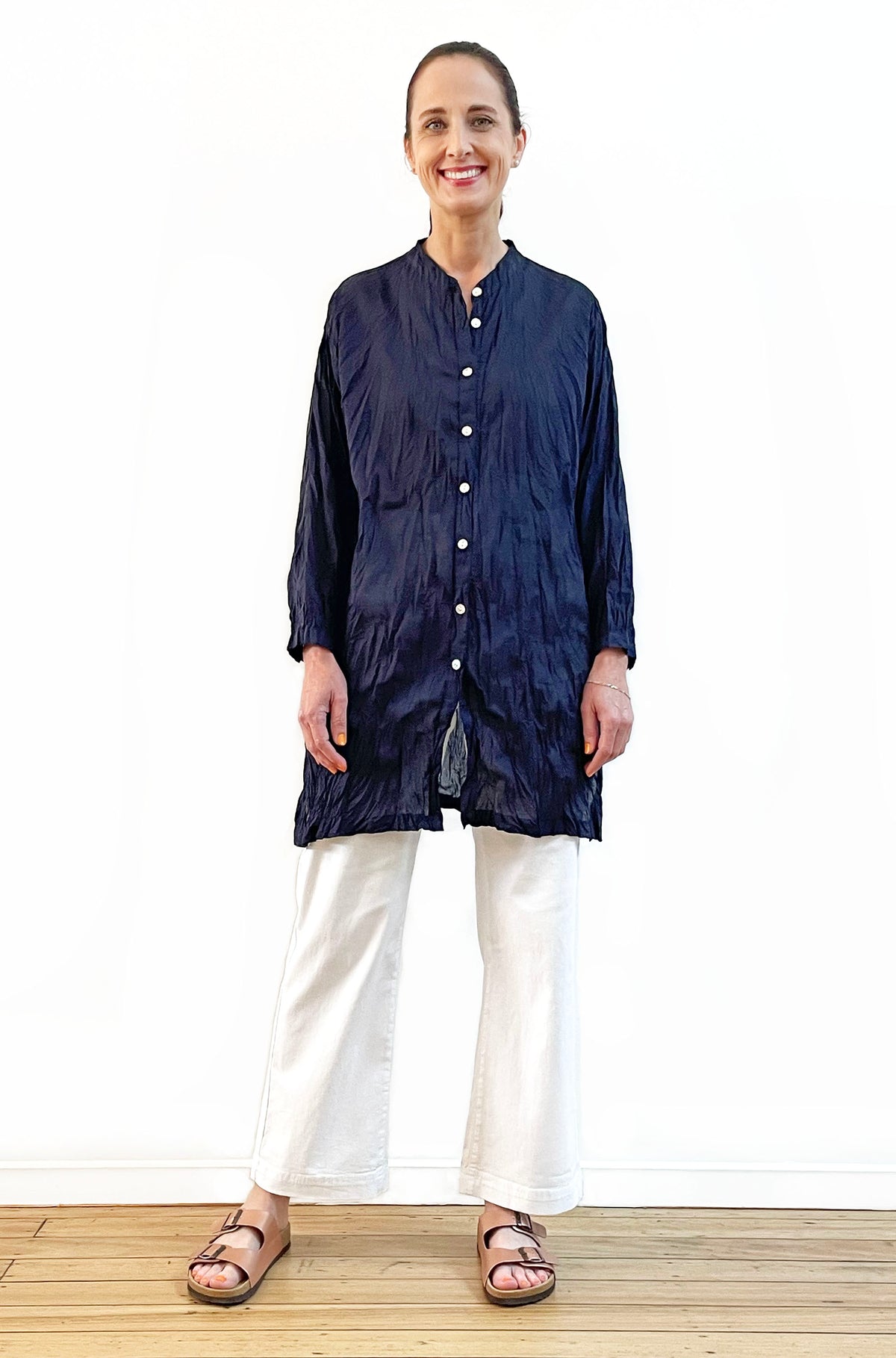 COTTON TWIST & GO TUNIC FRENCH NAVY