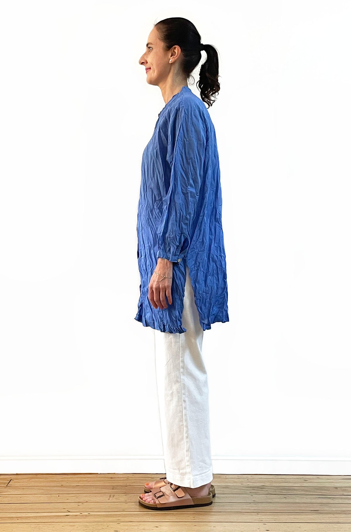 COTTON TWIST & GO TUNIC OCEAN BLUE