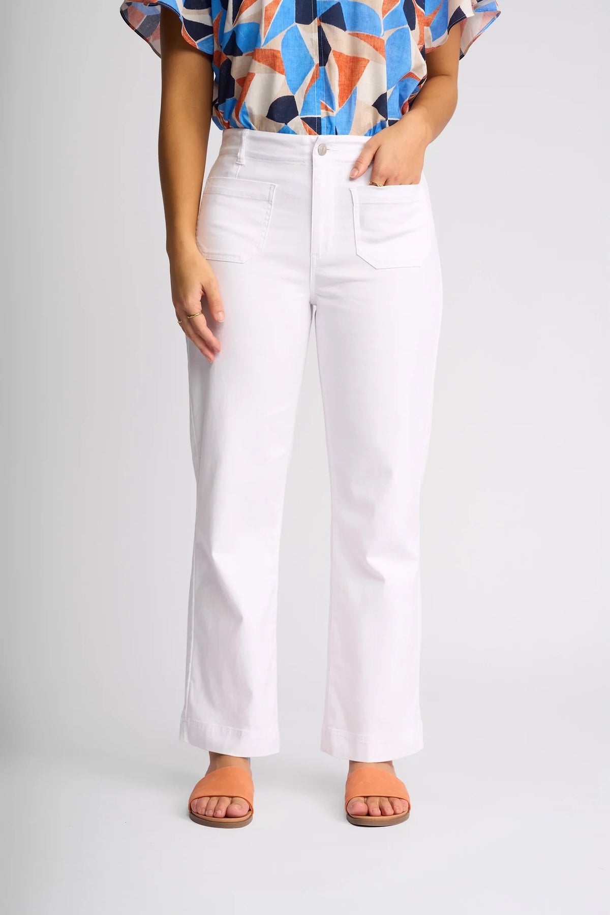 VASSALLI DAILY JEAN WHITE DENIM