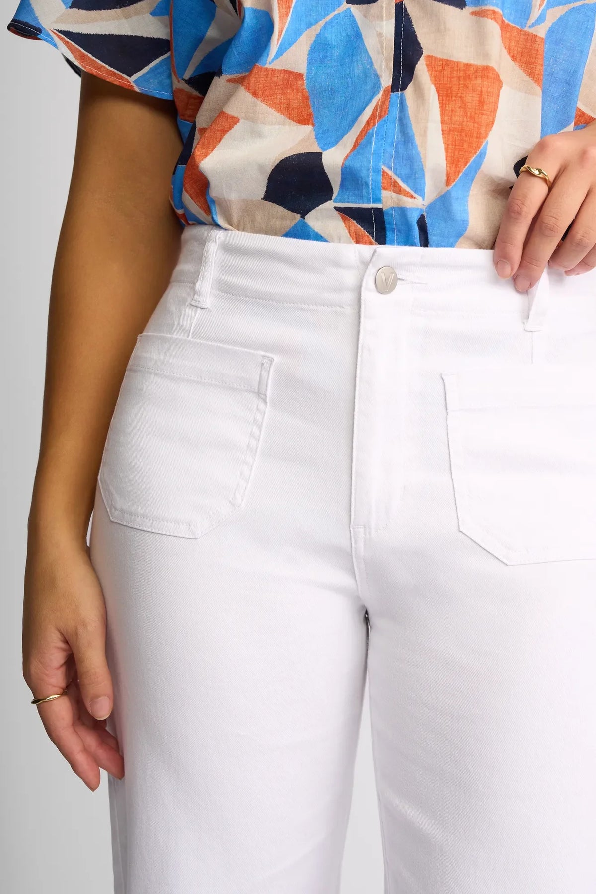 VASSALLI DAILY JEAN WHITE DENIM