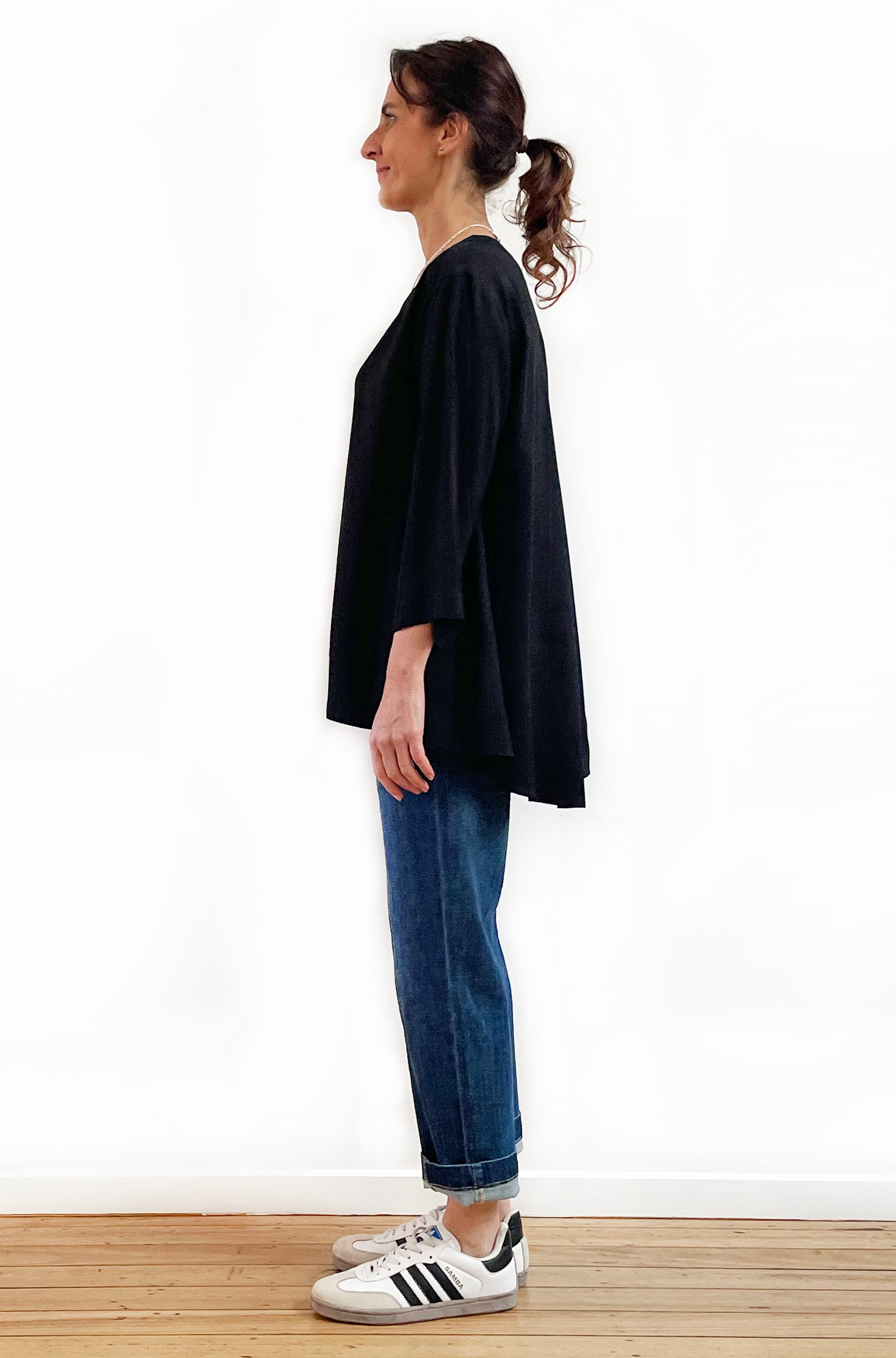 VISCOSE HI LO TOP BLACK