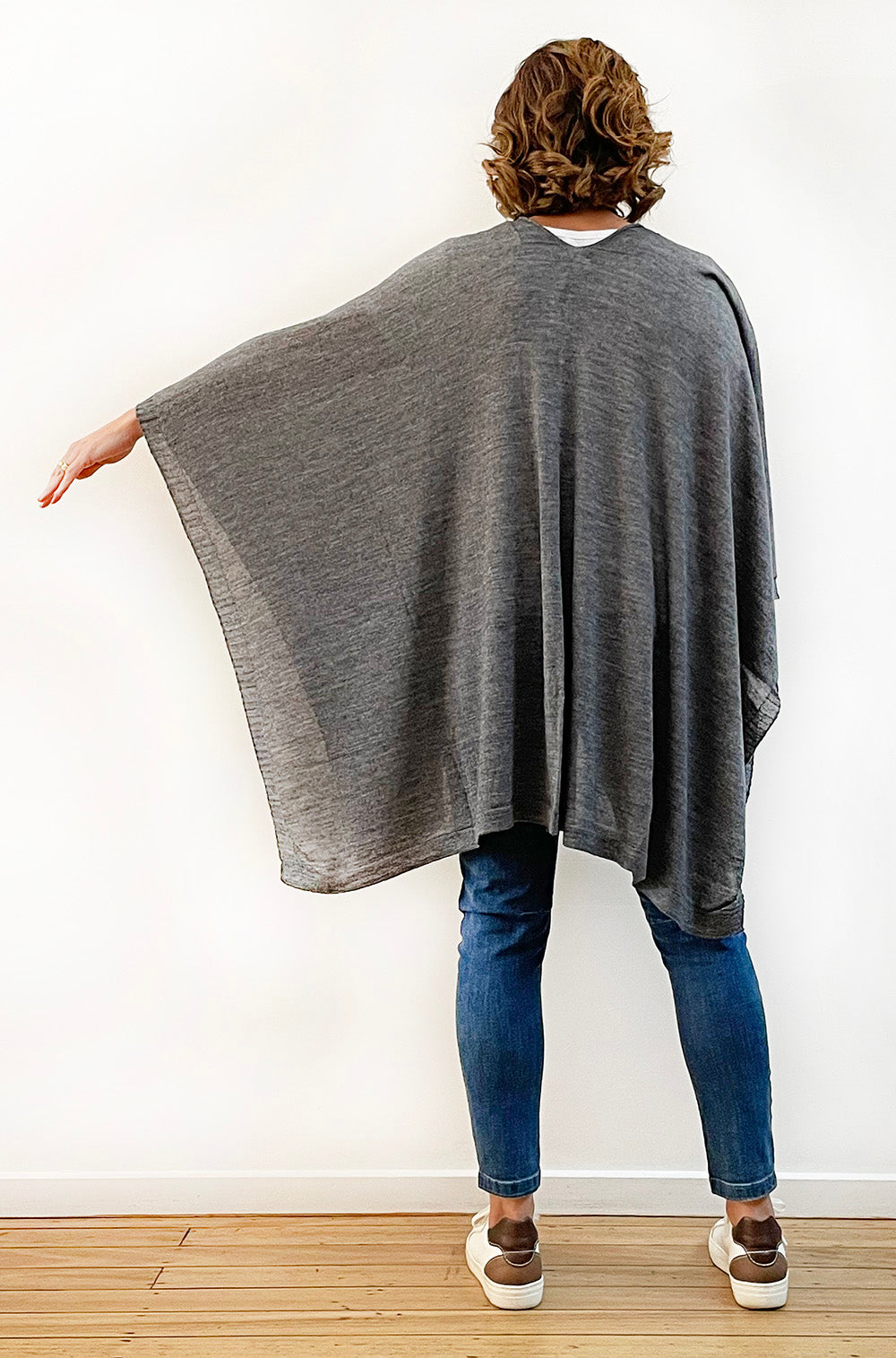 TAKE ME WITH YOU KNIT WRAP GREY