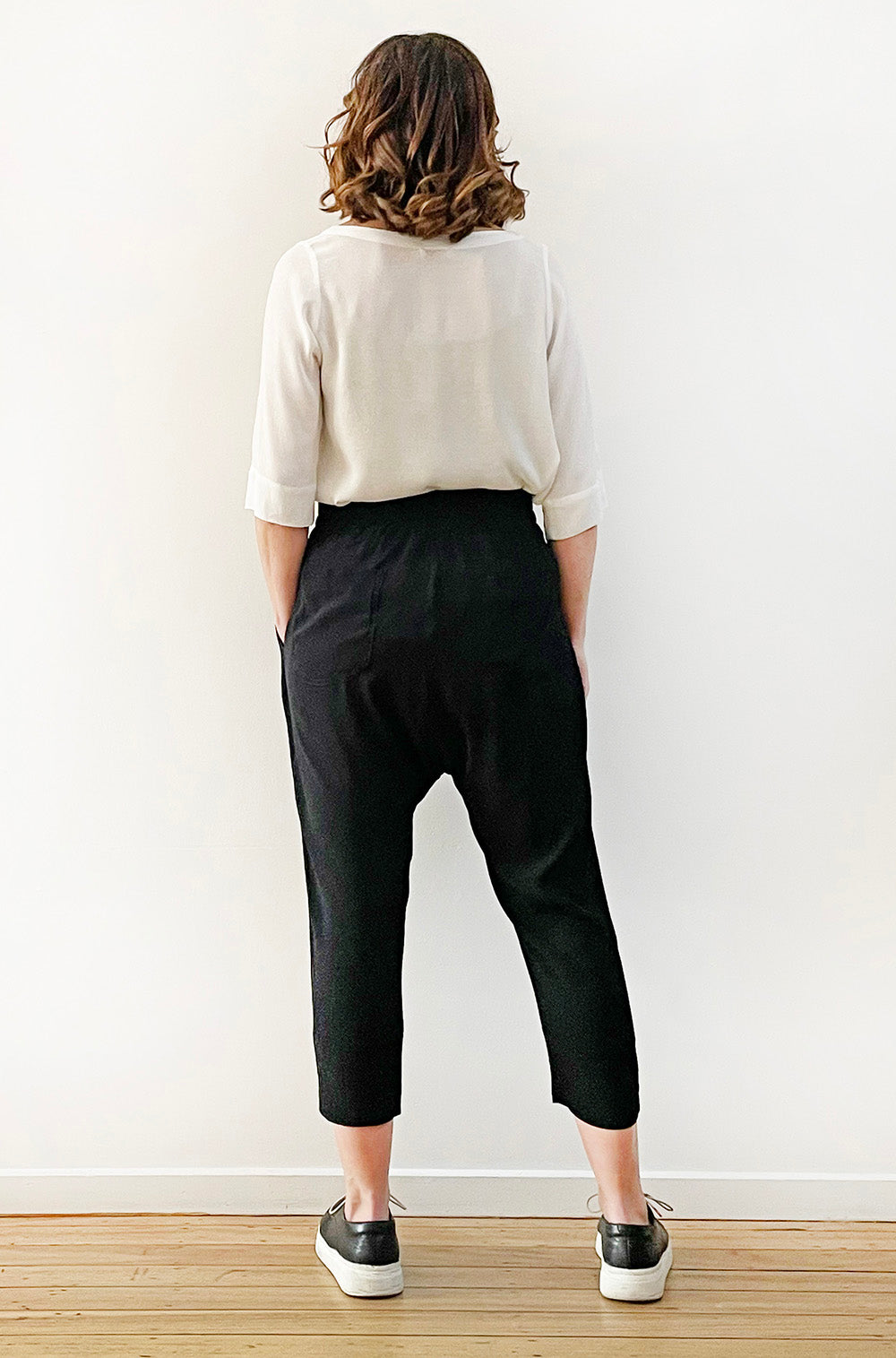 VISCOSE SLOUCH PANT BLACK