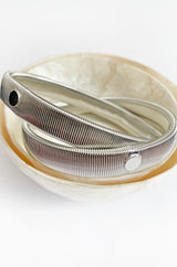 ELASTICATED ARMBANDS SILVER