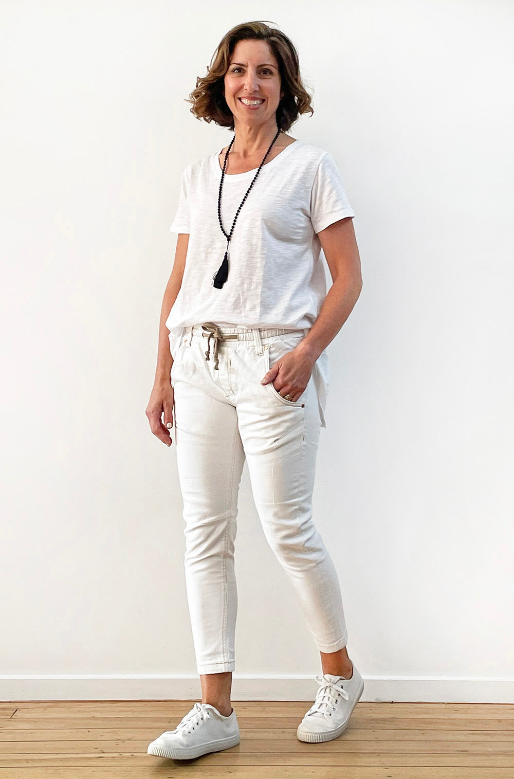 DRICOPER ACTIVE OFF WHITE JEANS